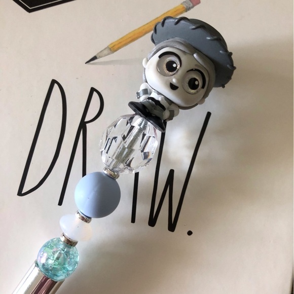 Disney doorables: Toy Story: Woody’s Round Up: Jessie handmade beaded pen - Picture 1 of 3